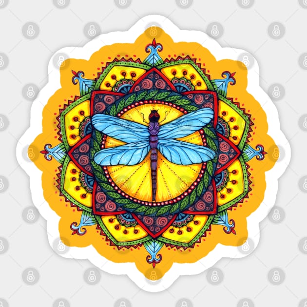 Dragonfly Mandala Sticker by Heartsake